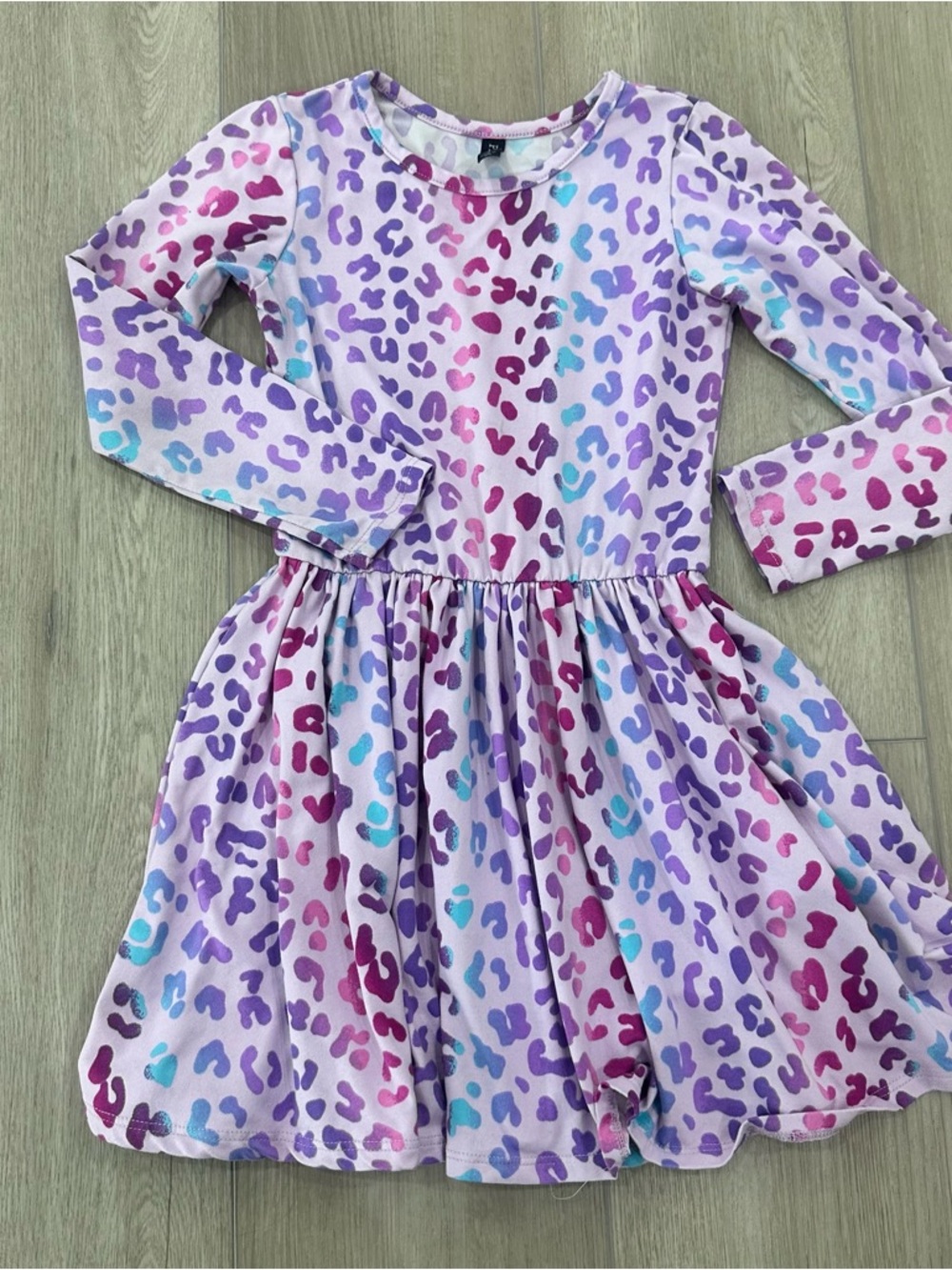 Pixielane printed long sleeve fit & flare dresses girls size 6 multicolor - Picture 4 of 7